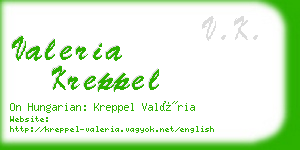 valeria kreppel business card